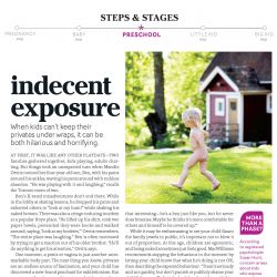 Today’s Parent, Indecent exposure