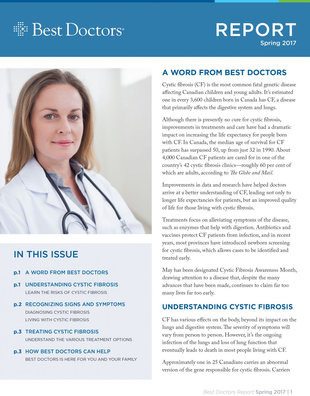 Best Doctors report by Stacey Stein